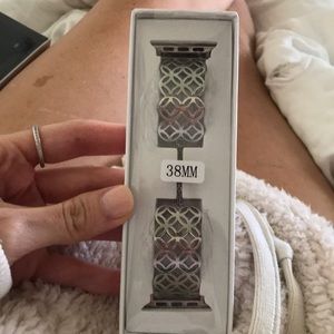 Brand New Silver Apple Watch Jewelry Band 38mm